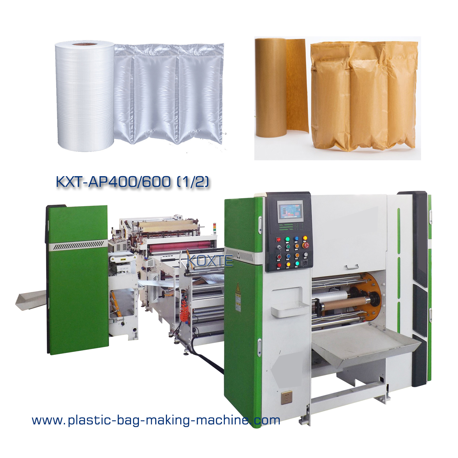 Air Column Cushion Bag Rolls Making Machine