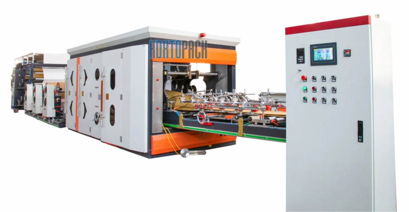 Single Head Cement Paper Bag Making Machine Feed Bag Machine