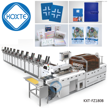 Full Automatic shingle, notebook, hangtag bag forming bagging packing machine