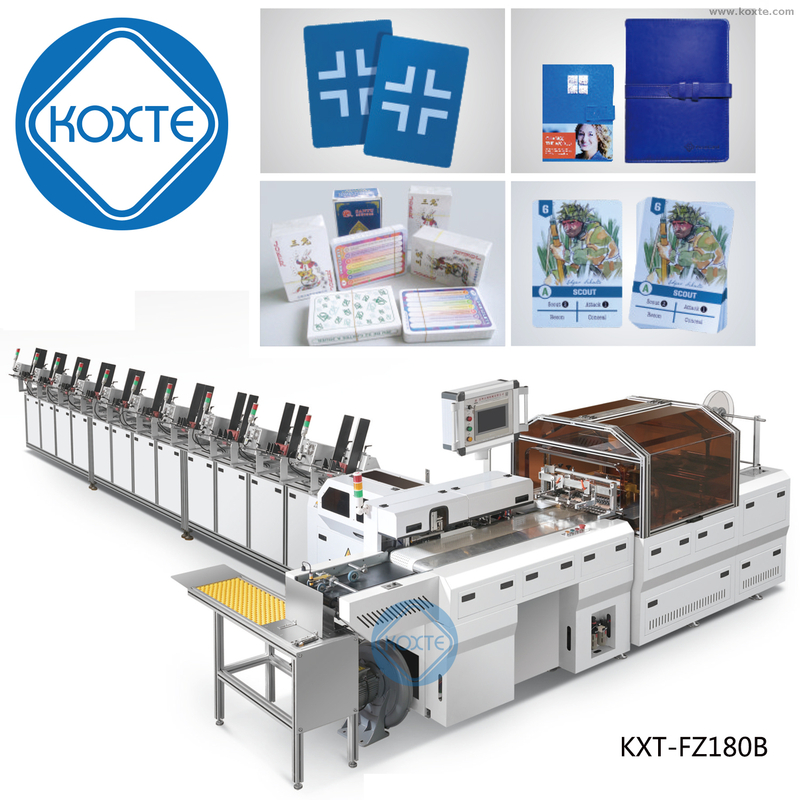 Full Automatic shingle, notebook, hangtag bag forming bagging packing machine