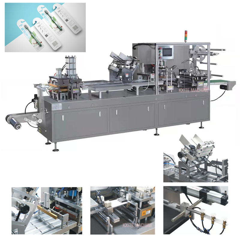 Automatic Paper Plastic Packing Machine Stationery Glue Stick Pencil Blister Card Packaging Machine