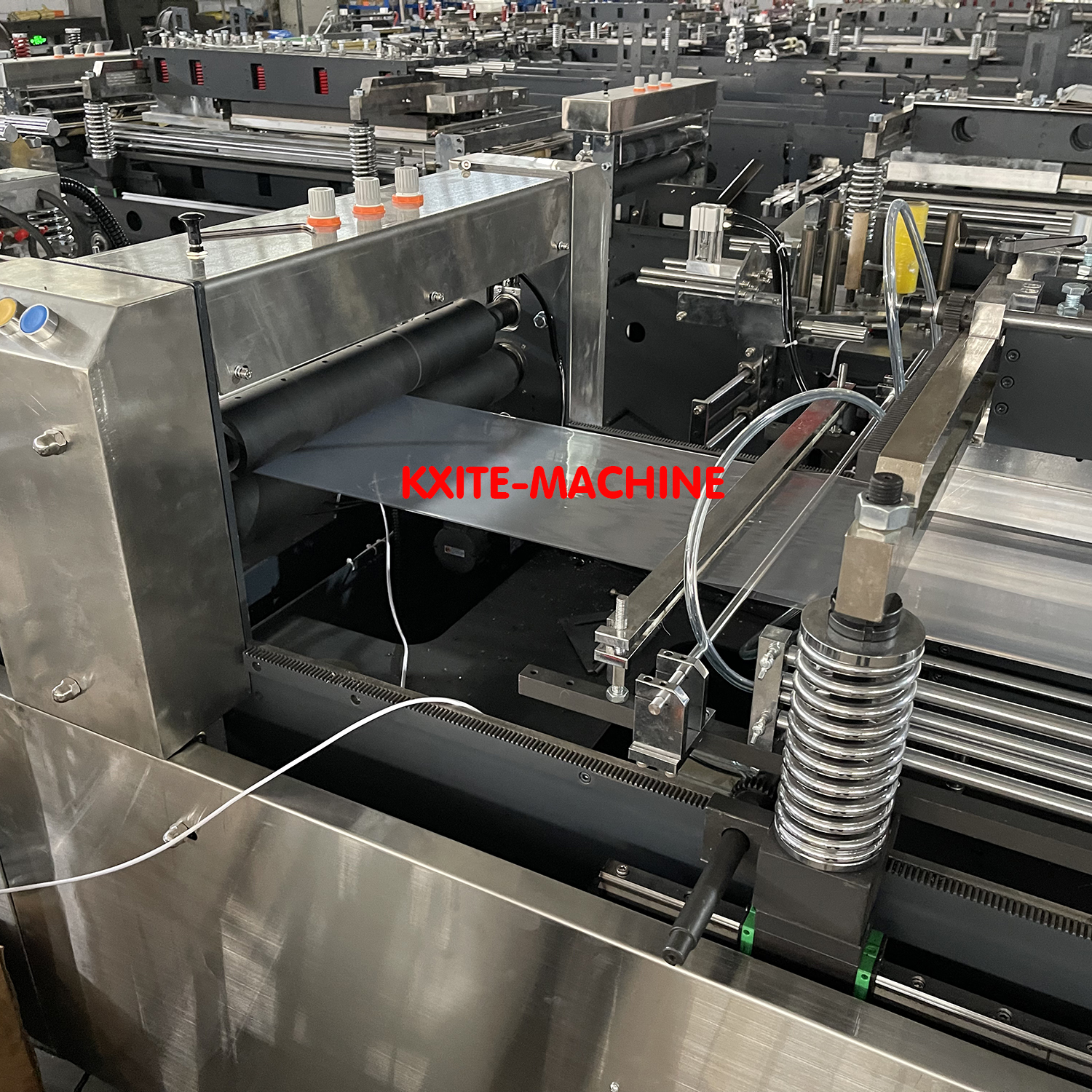 high speed Square Bottom 8 Side Seal Stand Up Zipper plastic Pouch bag Making Machine