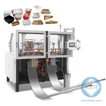 High Speed Vertical Double Station Hamburger/Burger Box/Lunch Paper Pizza Box Carton Forming Making Machine