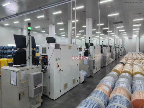 High speed Tipping Paper Slitting and Rewinding Machine Surface Type with Discharge Stand
