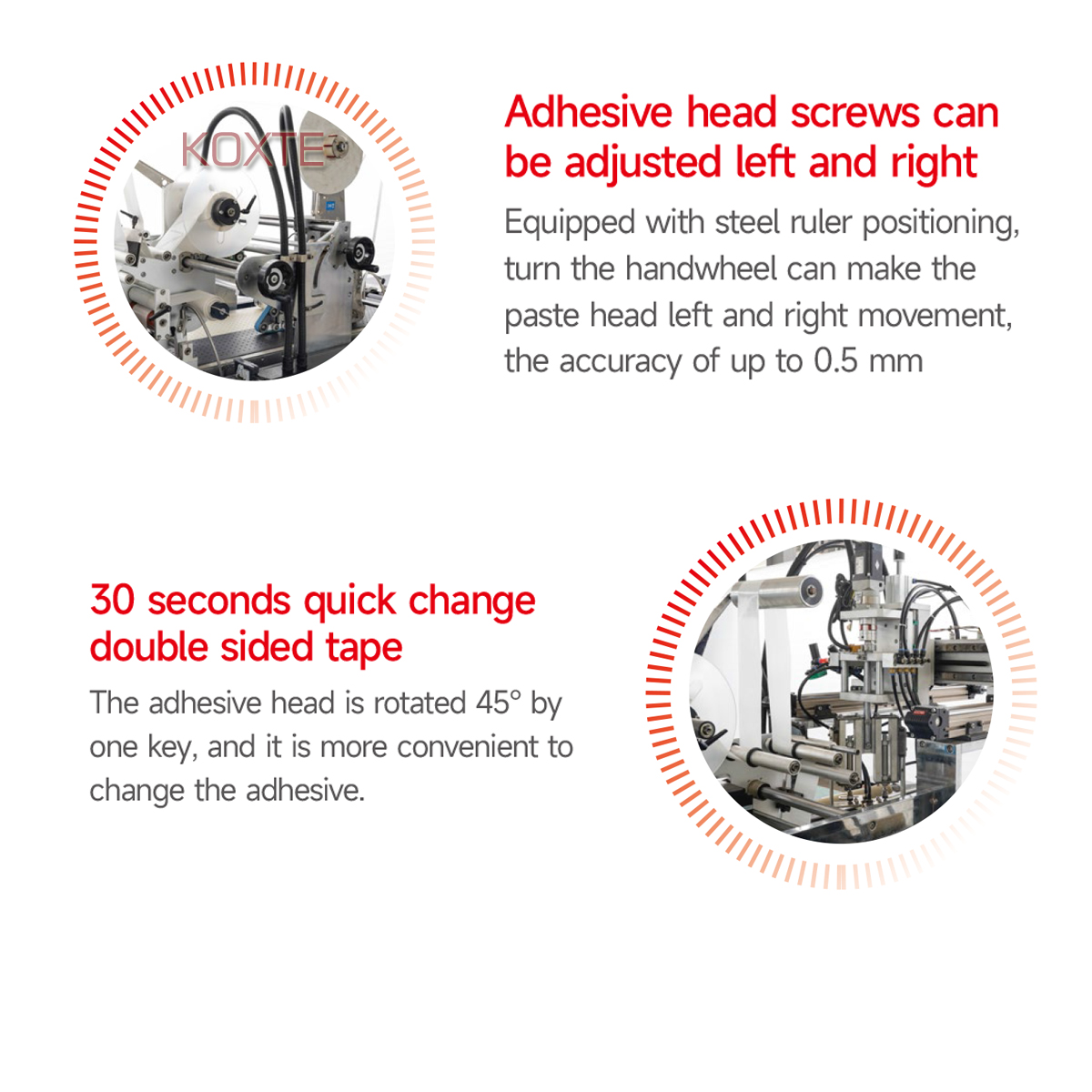 Semi-Auto Double - Sided Adhesive Tape Pasting Machine for Color Box