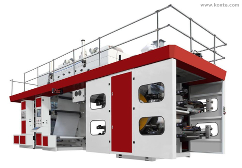 Kraft Paper bag Central Impression Flexographic Printers Ci Servo Controlled Flexo Printing Machine