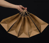 Fully Automatic Roll Feeding Sqaure Bottom Flat Handle Kraft Paper Bag Food Carry Bag Making Machine