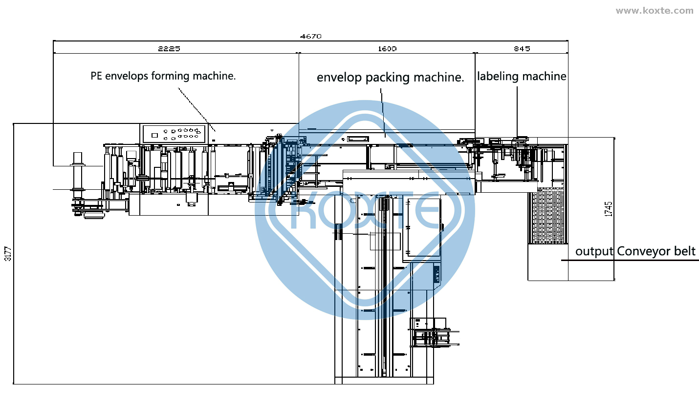 Full Automatic Open Mouth OPP Bagging Machine For Notebook Magazine Calendar Certificate Book Greeting Cards packing