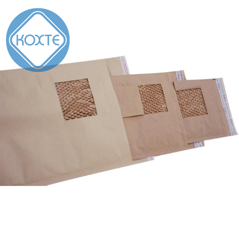 Eco Friendly Kraft Paper Padded Courier Delivery Envelope Honeycomb express Paper Bag Making Machine