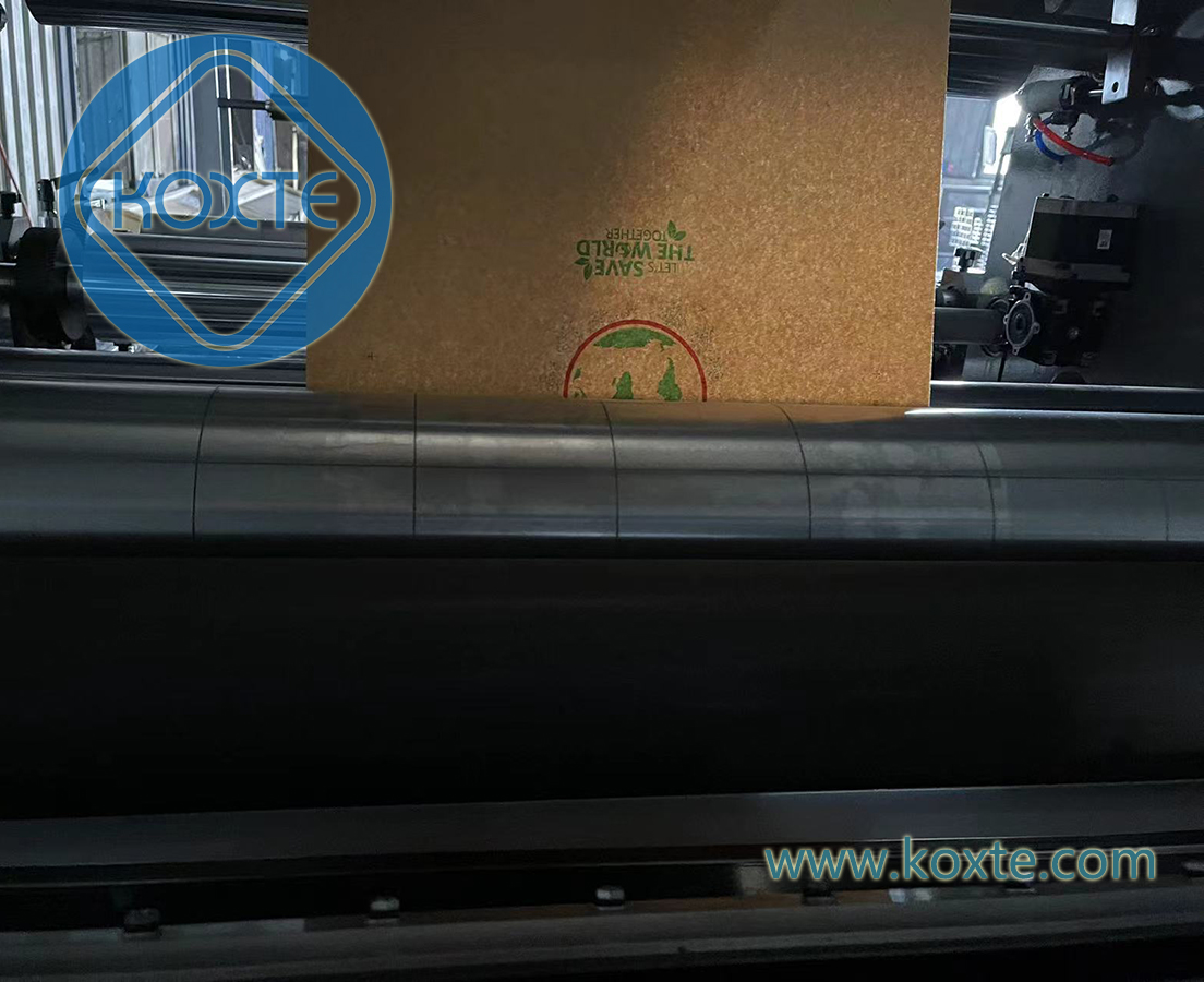 Fully Automatic Shopping Paper Bag Rolling Kraft Paper Flexo Printing Machine