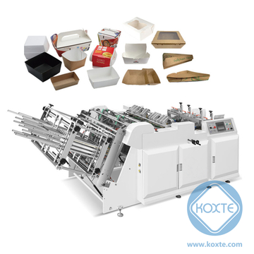Double Workshop Carton Erecting Machine for Food Paper Box Container Making Machine