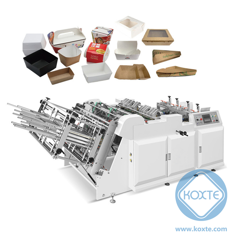 Double Workshop Carton Erecting Machine for Food Paper Box Container Making Machine