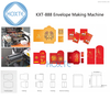 Automatic Packing List Enclosed Red Envelopes Packet Making Forming Gluing Machine for DHL UPS