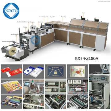 Fully Automatic Shopping Paper Bag plate Bagging Packing labeling machine