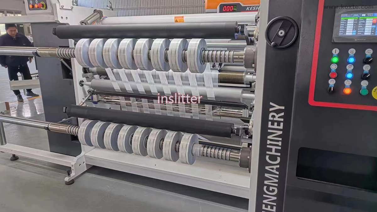 High speed Tipping Paper Slitting and Rewinding Machine Surface Type with Discharge Stand