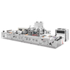 Automatic 4 Shafts Turret Label flexo printing Die Cutting Slitting Rewinding Machine with Rotary Die Cutter 