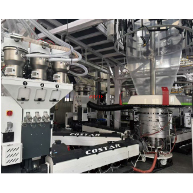 5-layer co-extrusion industrial packaging film blowing machine